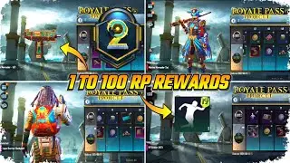 M2 Royal Pass 1 To 50 RP Rewards !!