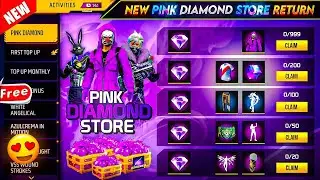 😳 New Pink Diamond Store Update |💥 Pink Diamond Store Date | Free Fire New Event Today | FF Telugu