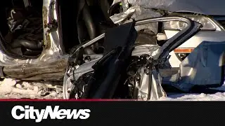 Four injured in two-vehicle crash in SE Calgary