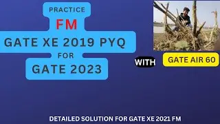 FLUID MECHANICS GATE XE 2019  FULL  SOLUTION | PRACTICE QUESTIONS FOR GATE 2024 -2025 |FM