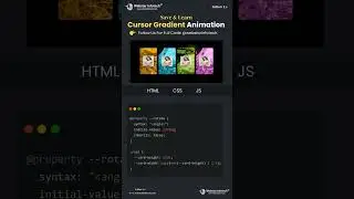Cursor Gradient Animation| HTML CSS JavaScript #html #css #java #programming #coding