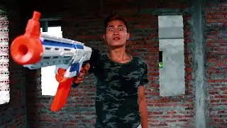Superhero action S.W.A.T Navy Girl Nerf guns Kidnapper Combatant Rescue Prisoner Nerf war