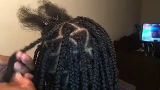 Ombre pink Box Braids