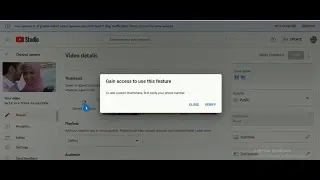 Fix To Add custom thumbnail first verify your phone number || Can't Add Custom Thumbnail Solved 2024