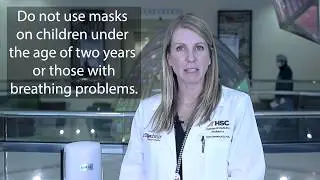 Doctor shows proper way to wear and care for a face mask