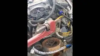 57B LT1 waterpump hose barb removal so I can weld on 16AN fittings