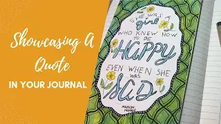 Showcasing A Quote In Your Bullet Journal