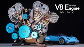 V8 Engine Model Kit Assembly Step-by-Step Build & First Start Stirlingkit