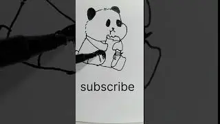 cute panda 🐼 drawing # cute panda 🐼 # drawing # short
