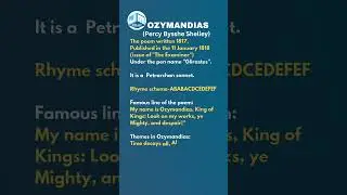 Quick Recap-5||Ozymandias||Percy Bysshe Shelley||PG TRB ENGLISH| UG TRB ENGLISH| UGC NET| SET|