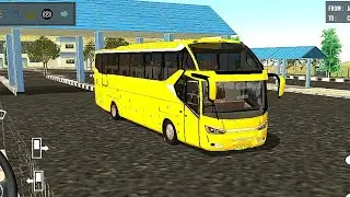 Indonesian Bus Simulator 2025 Full Traffic Driving Hill road Offload New Bus Gameplay-Kbgames