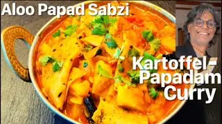 KARTOFFEL-PAPADAM CURRY / Aloo-Papad Ki Sabzi - 100% authentisch, 100% VEGAN und schmeckt so geil😋