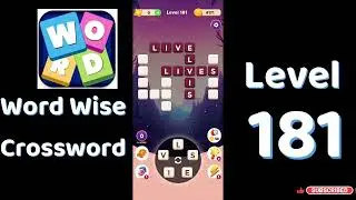 Word Wise Crossword Level 181 Answers 🧠🧩 | Relaxing Crossword Puzzle | SolutionGuruji