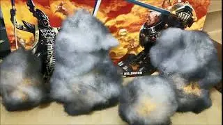 Warhammer 40k smoke, terrain, blast markers, scenery on eBay