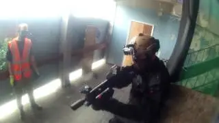 RED 1 Airsoft  - Attack the School MP5 Party