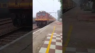 🔥🚇14217-Unchahar Express Reached Samalkha#unchahar #express #train #shortvideo #viralvideo #trending