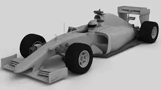 Ferrary SF15-T.  3D model. (Blender/ 3D Max)