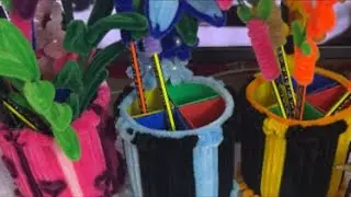 Fil-om zakiya vlogs is live! EASY DIY PENCIL HOLDER HANDMADE TUTORIAL USING FUZZY WIRE #live #diy