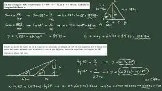 17. Trigonometría: estrategia de la altura para la resolución de triángulos.
