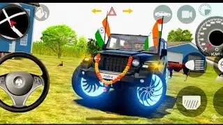 Modified Mahindra 😈Thar Car Games: Indian Cars (Gadi Wala Game) - Car Game Android Gameplay⚡