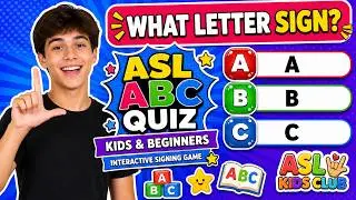 ASL ABC Quiz for Kids & Beginners | Interactive Signing Game