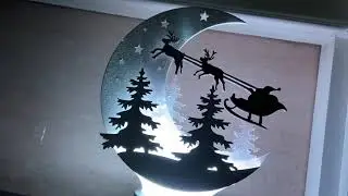 Santa&rsquo;s Sleigh Silhouette Night Lamp