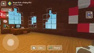 Visiting towns in block craft 3D simulation