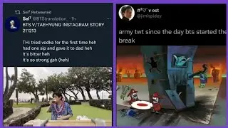 BTS tweets that are chaotic