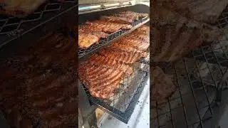 Свиные ребра барбекю в Смокере 3-2-1 Spare Ribs Bbq #рецепты #смокер #рёбра