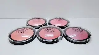 essence pure nude baked blush (golden cassis/rosy rosewood /pretty peach/cool coral/ shimmery rose)