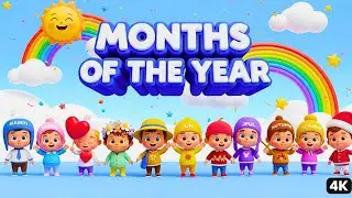Months of the Year Song | Learn 12 Months with Fun 3D Cartoon #cartoon