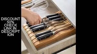 1PC-Knife storage rack, tidy kitchen desktop, creative drawer placement, knife holder, horizontal wo