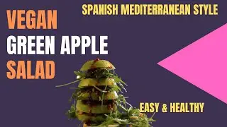 How to Make Raw Green Apple Salad in 5 min I VEGAN SALAD IDEAS