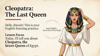 Cleopatra's Story || Learn English Through Story 🔥 || English Listening Practice ✅ || Graded Reader