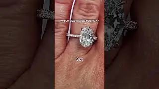 Which size would you pick? #customring #engagementring #diamondring #labgrowndiamondring