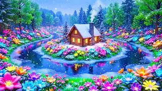 (No Ads) Beautiful Winter Music ❄️ Soft Relaxing Melodies to Calm the Soul and Bring Peaceful Sleep