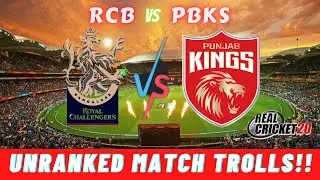 RCB vs PBKS. Real cricket gameplay. #IPL2022 #RC20. Rc 20 batting tips. Rc22