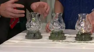 Waterford and Connemara Marble Pattern Hurricane on QVC
