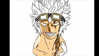 making eutass kid in digital art |#anime #onepiece