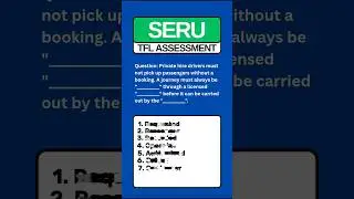 TFL SERU Exam 2025 - Fill in the Blanks Questions