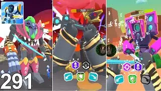 Mechangelion Robot Fighting 291: 🐯 TIGER SPIDER MECHA! Speakerman & Ice Turtle Boss Fight!