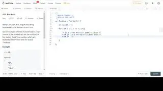 LeetCode 412. Fizz Buzz JavaScript Solution