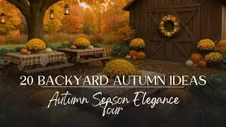 20 Cozy Backyard Autumn Ideas | Fall Decorating, Outdoor Dining & Harvest Inspiration
