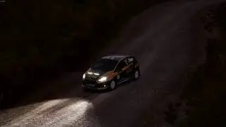Dirt 4 Ford Fiesta R2 Wales stage with ReShade Contrast preset
