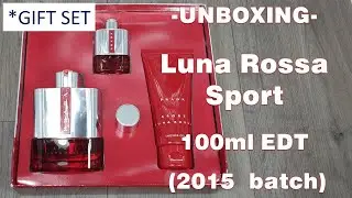 Unboxing  Luna Rossa Sport by Prada (2015 batch) *Gift Set
