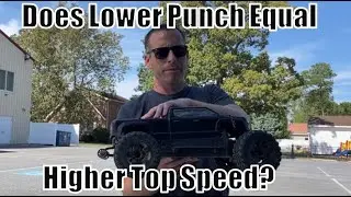 Arrma Big Rock - Does Punch Level 1 have a Faster Top Speed than Level 5?
