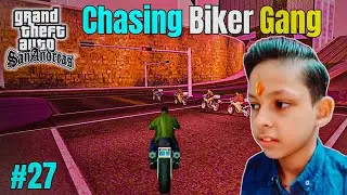 Gta San Andreas-Chasing Biker Gang😈.#viralvideo