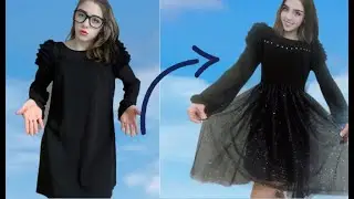 DIY DRESS TRANSFORMS FROM OLD TO NEW ONE|| deni collection