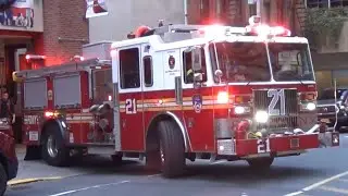 [FIRST VIDEO] FDNY *NEW* Engine 21 Responding 11/2/23