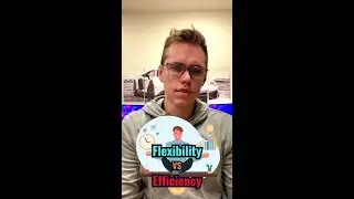 Flexibility VS Efficiency TRADEOFF #shorts